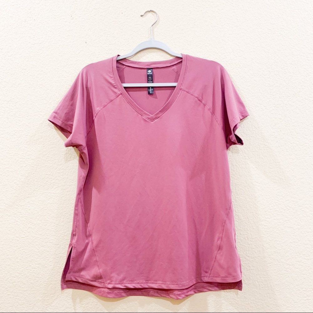 90 Degree Light Pink Short Sleeved Shirt Size L